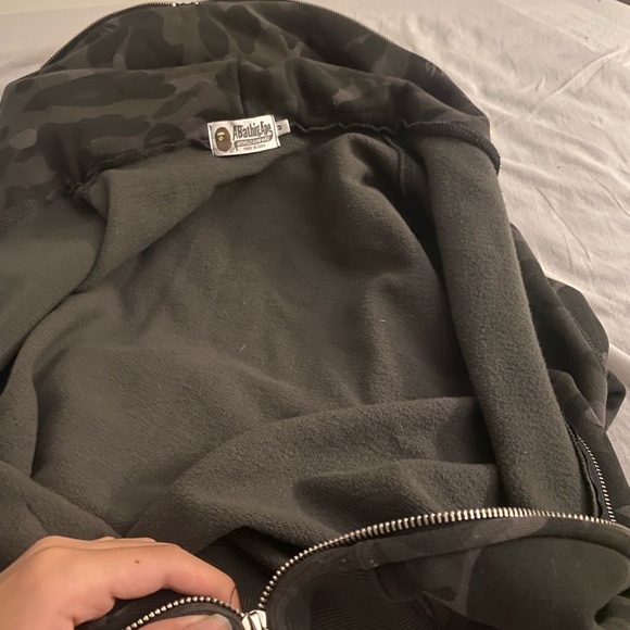 BAPE Camo Shark Full Zip (Black) - Picture 5 of 8